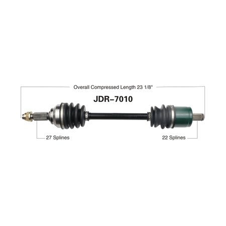 Wide Open OE Replacement CV Axle for GATOR FRONT R HPX4X4 09-17/XUV620i/850D JDR-7010